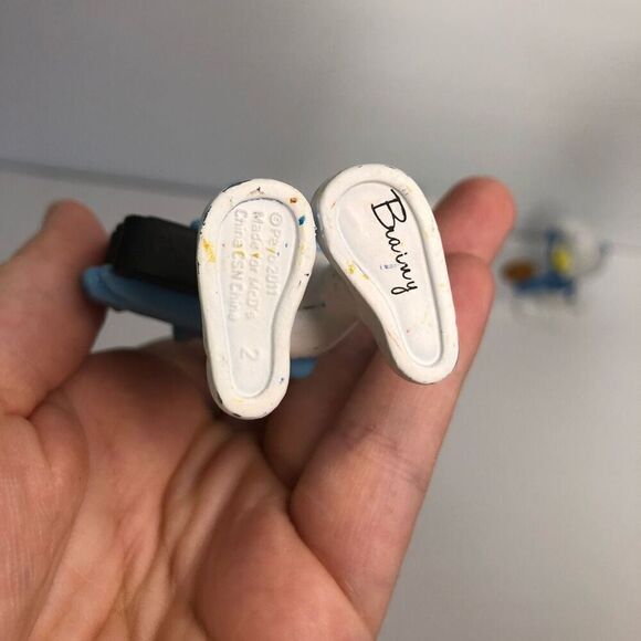 mcdonalds 2011 2013 smurfs movie 3 inch figures greedy vanity brainy - Picture 3 of 7